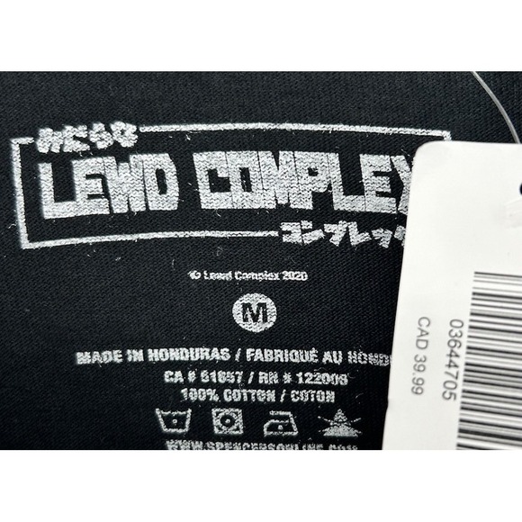 Lewd Complex Anime Choke Girl Long Sleeve T Shirt Black Men's Medium NWT - Picture 5 of 6